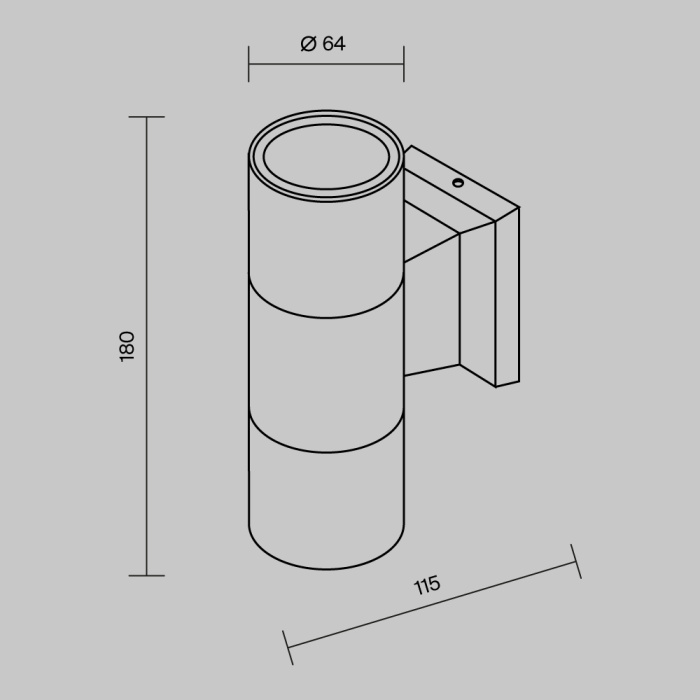 Светильник настенный Maytoni Bowery O574WL-02W