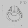 Встраиваемый светильник Maytoni Technical Alfa LED DL043-01-10W3K-RD-WB