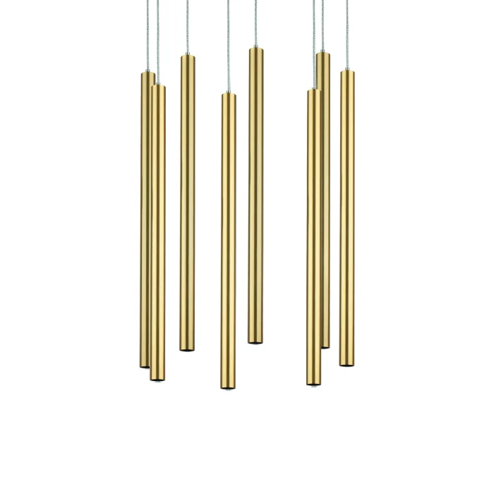 Подвесная люстра TUBO LED 40W 2400LM 25G ЗОЛОТО 3000K Lightstar L8T747233