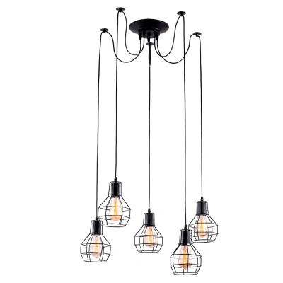 Подвесной светильник паук Arte Lamp Spider A1109SP-5BK