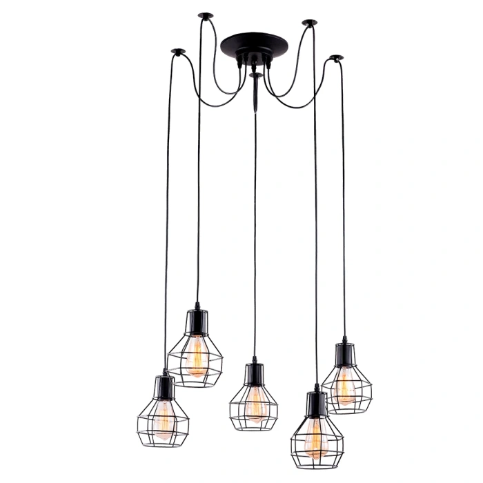 Подвесной светильник паук Arte Lamp Spider A1109SP-5BK