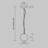 Подвесной светильник Maytoni Basic texture MOD461PL-01GR