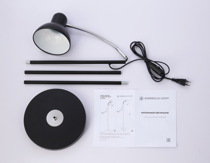 Светильник напольный с выключателем на проводе Ambrella light TR97656