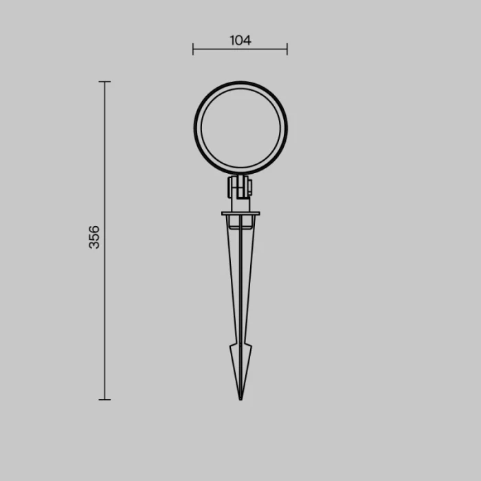 Грунтовый светильник CORE MAYTONI O495FL-L25B3K