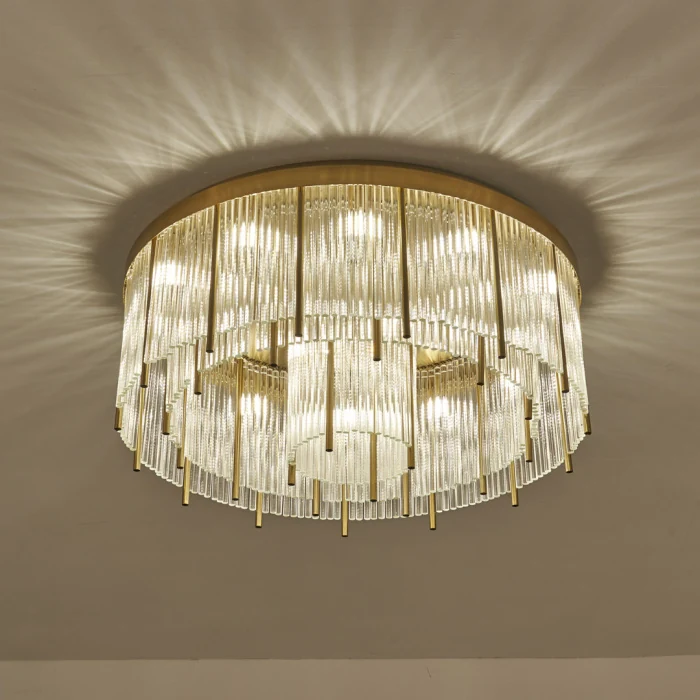 Потолочный светильник Cloyd CARTEL-A FM19 / Ø80 см - латунь (арт.10637)