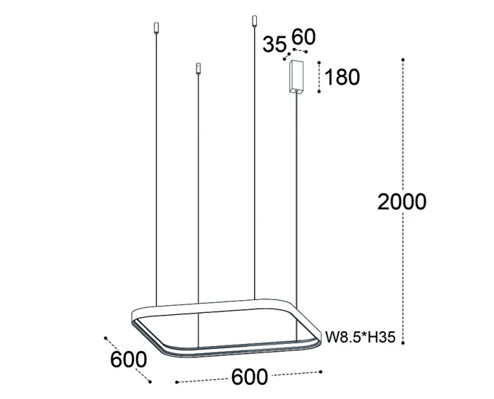 Светильник подвесной Italline IT013-6031 white 3000K