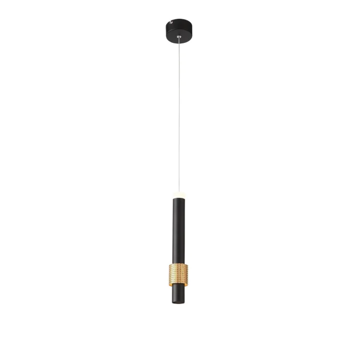 SL1591.403.01 Светильник подвесной ST-Luce Черный, Анодированный золотой/Белый LED 1*6W