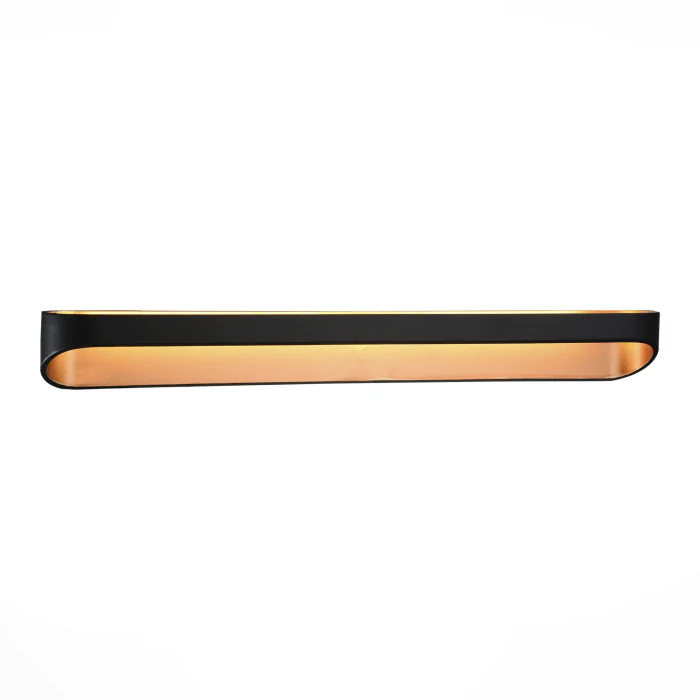 Светильник настенный ST-Luce SL582.411.01 Черный, Золото/Черный, Золото LED 1*18W