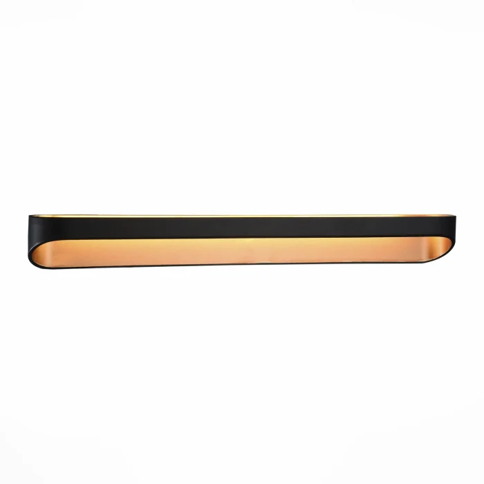 Светильник настенный ST-Luce SL582.411.01 Черный, Золото/Черный, Золото LED 1*18W
