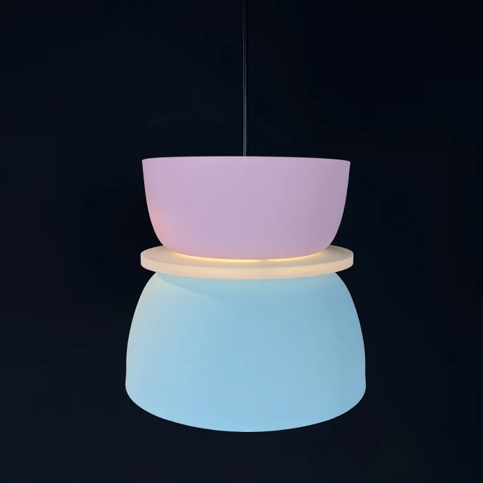 Подвесной светильник ILO D22 pink/mint ImperiumLoft