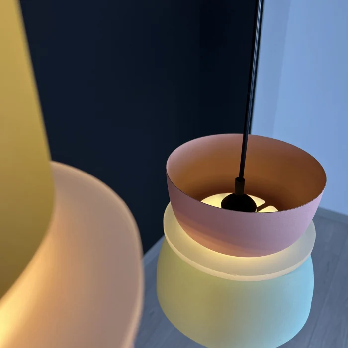 Подвесной светильник ILO D22 pink/mint ImperiumLoft