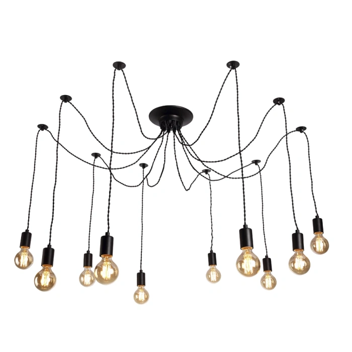 Подвесной светильник паук Arte Lamp 76 A9184SP-10BK