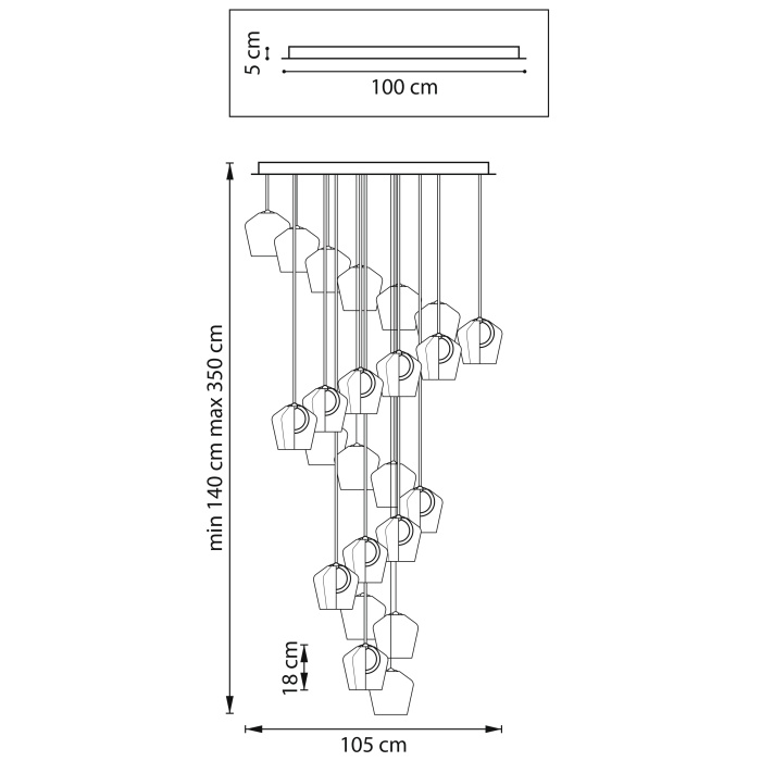 Люстра подвесная Caramello Lightstar 796289