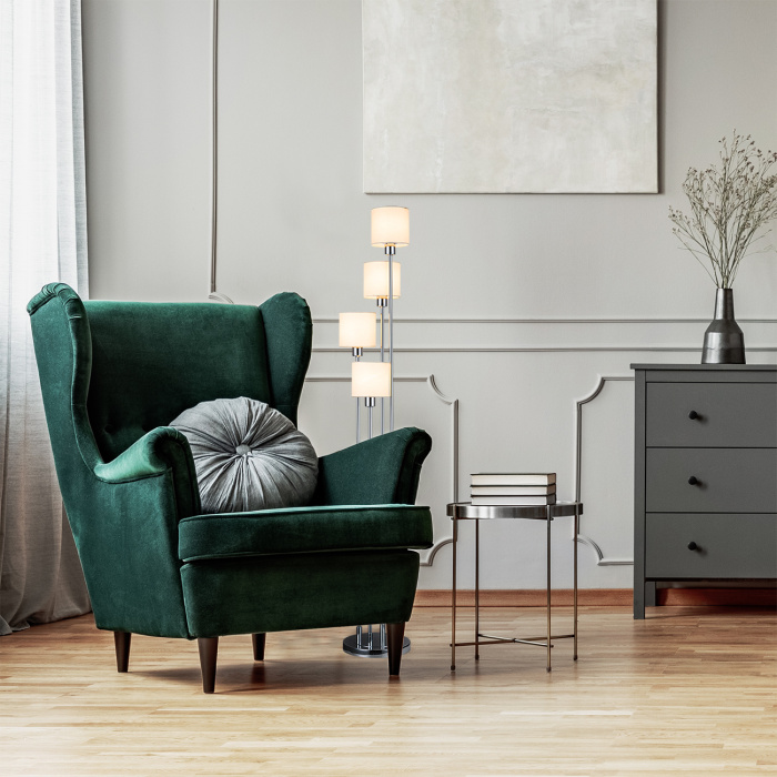 Торшер DENVER ESCADA 1109/4 Chrome/Beige