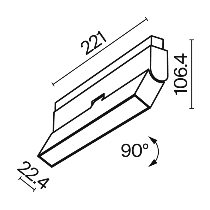 Трековый светильник Maytoni Basis Rot TR036-4-12WTW-DD-B