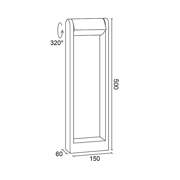 Уличный столб Ledron Gris Small HR60441-2-500