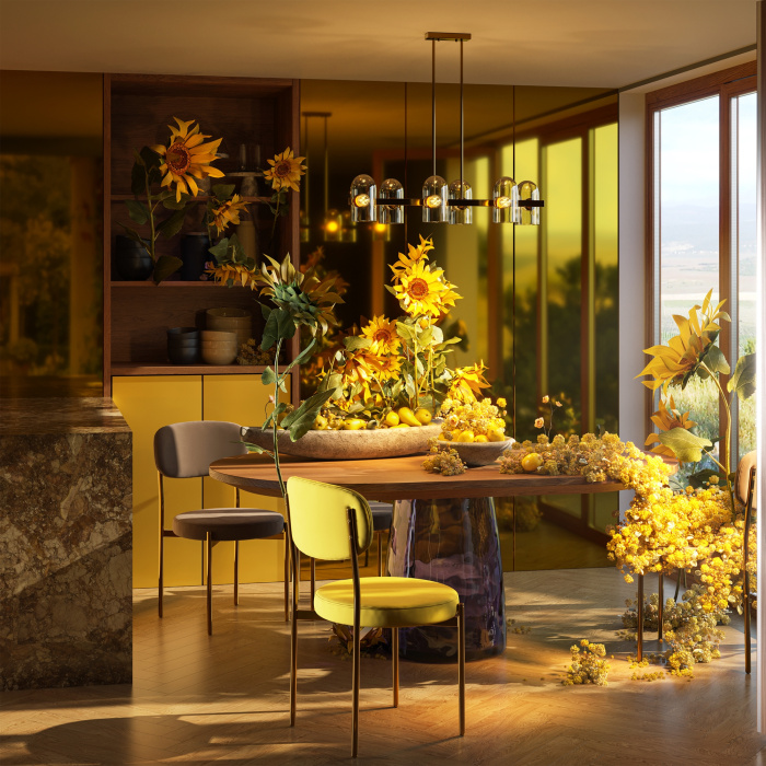 Люстра на штанге Freya Firefly FR5427PL-06BS