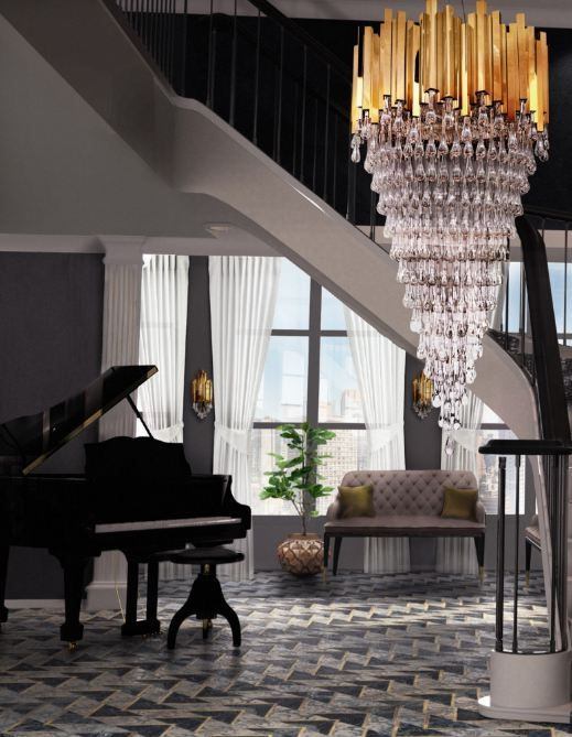 Подвесная люстра Delight Collection Trump KM0988P-26 gold