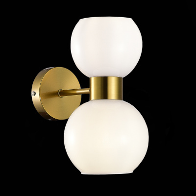 Светильник настенный Латунь/Белый E27 2*60W SLE1138-301-02