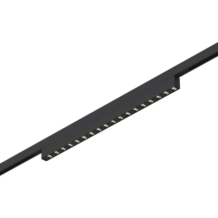 Магнитный трековый светильник Черный LED 1*15W 4000K 640Lm Ra>90 IP20 L292xW10xH18 24V ST666.446.15