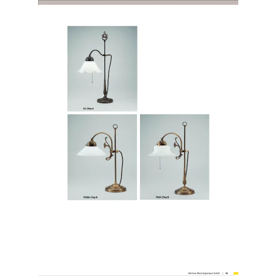 Настольная лампа Berliner Messinglampen G1-19opA