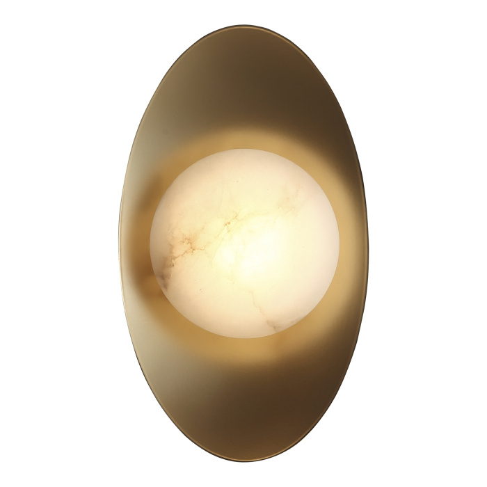 Светильник настенный ST-Luce Золотистый/Алебастр LED 1*7W 3000K SL6229.211.01