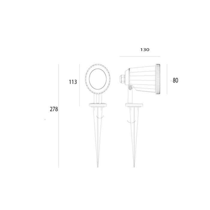 Наземный фонарь FORLIGHT NEO PX-0374-NEG