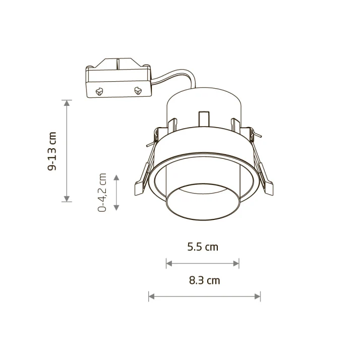 Спот встраиваемый Nowodvorski Mono Slide White 10795