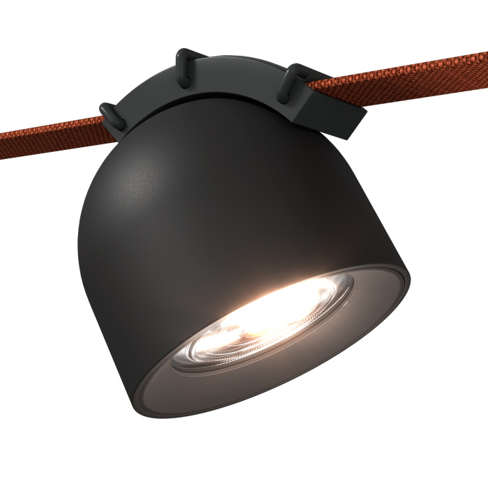 Светильник трековый Черный LED 1*12W 3000K 815Lm Ra90 60 IP20 D100xH107 48V ST451.436.12.1