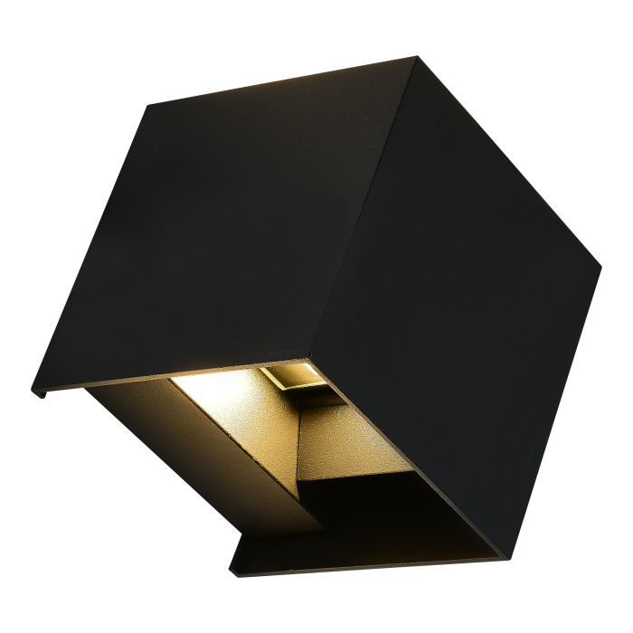 Светильник уличный настенный ST-Luce черный/черный LED 1*10W 2700K SL9513.401.01