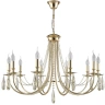 Люстра Crystal Lux VICTORIA SP10 GOLD/AMBER