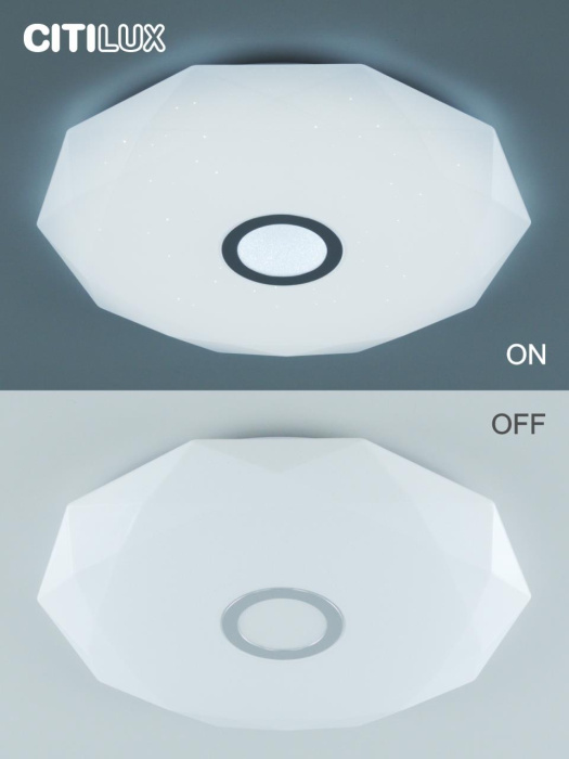 Потолочный светильник Citilux Диамант Смарт CL713A80G