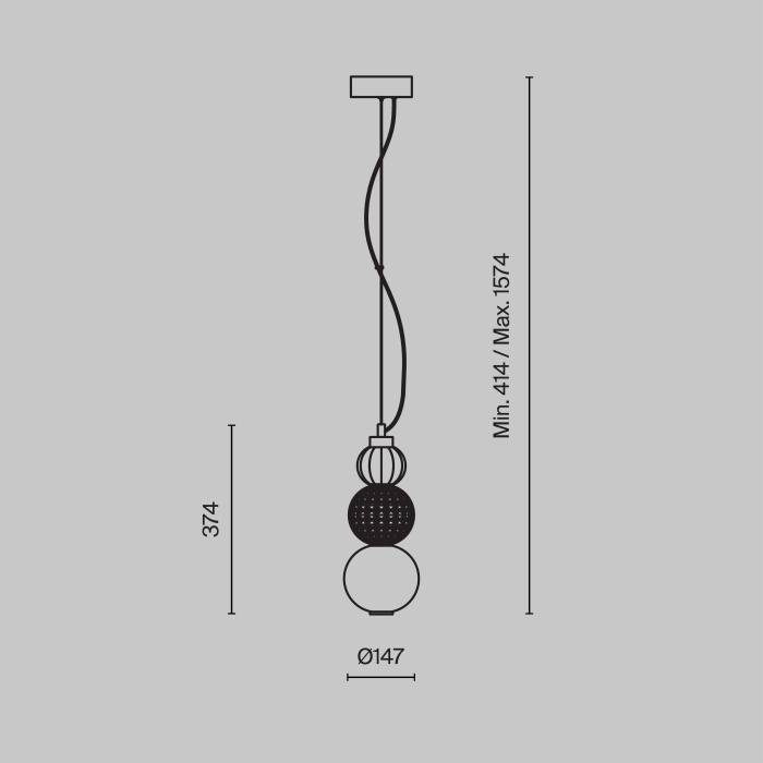 Подвесной светильник Maytoni Collar P069PL-L16CH3K