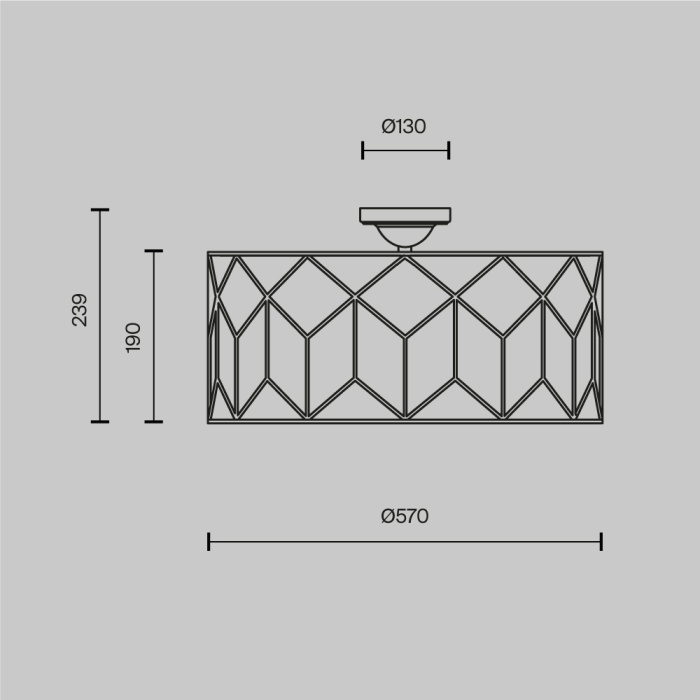 Потолочный светильник Maytoni Messina H223-PL-05-G
