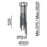 Каскадная люстра Maytoni Light stick MOD236PL-L54BS3K