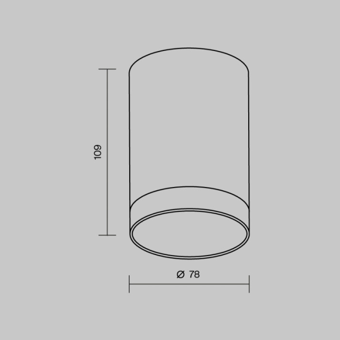 Накладной уличный светильник Maytoni O500CL-L10W3K