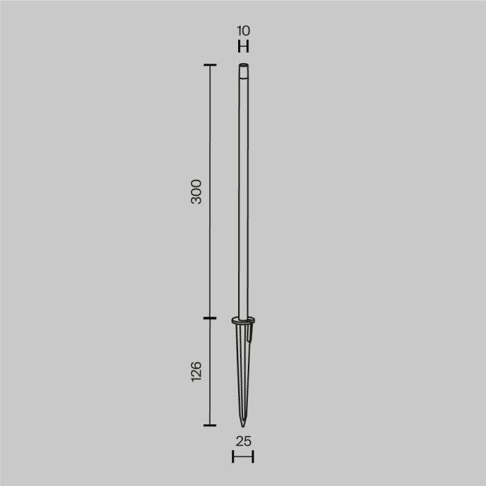 Садово-парковый светильник Maytoni Spear O441FL-L1GF3K