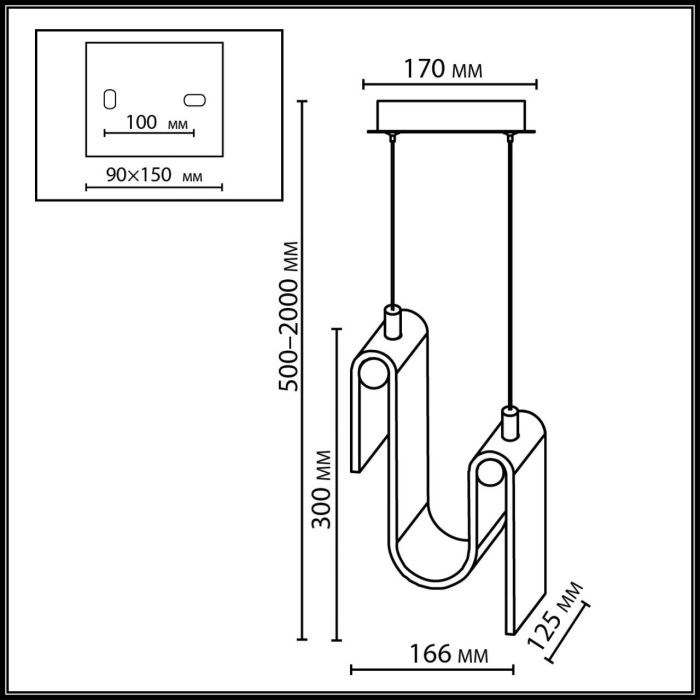 Подвесной светильник ODEON LIGHT L-VISION 5105/11L