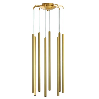 Подвесная люстра TUBO LED 40W 2400LM 25G ЗОЛОТО 3000K Lightstar L8T747333