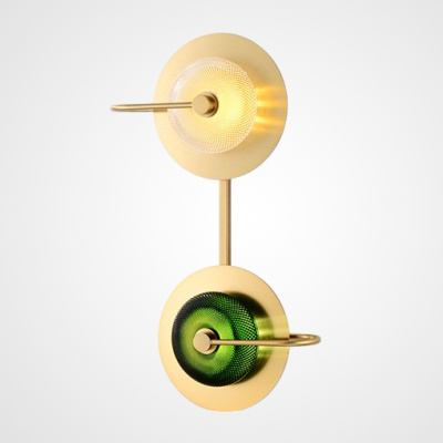 Настенный светильник ImperiumLoft Green Disk Double 144306-22