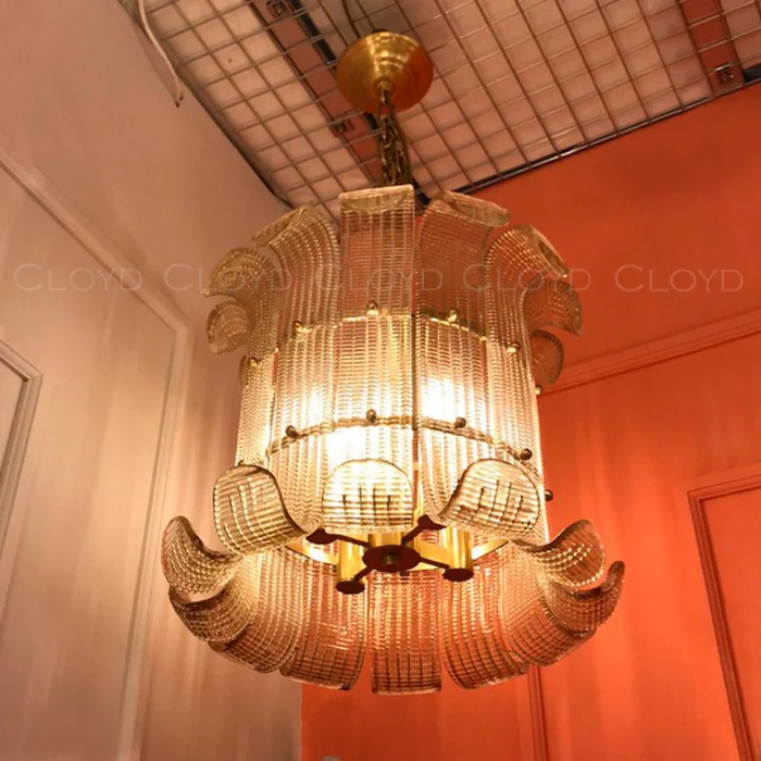 Люстра Cloyd ROLLET C4 / Ø44 см - латунь (арт.10869)