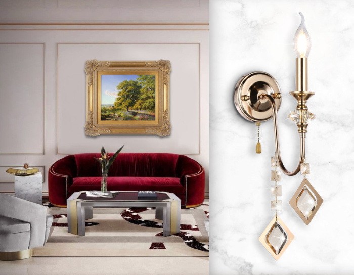 Настенный светильник с хрусталем TRADITIONAL AMBRELLA LIGHT TR4959