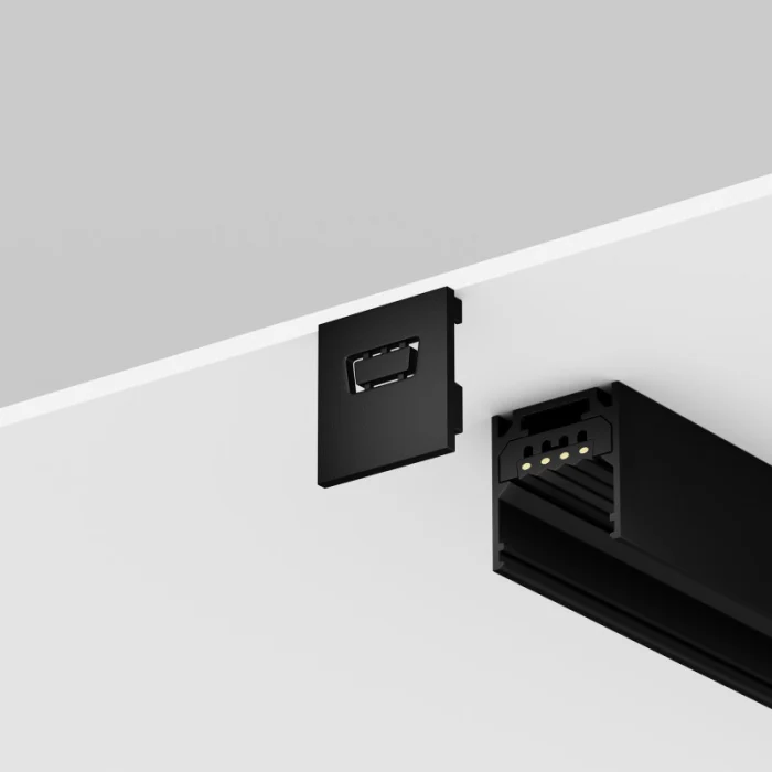 Заглушка уличная трековая система освещения Exility IP black MAYTONI O-TR002-EC