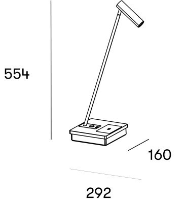 Настольная лампа Leds C4 E-LAMP White/Gold