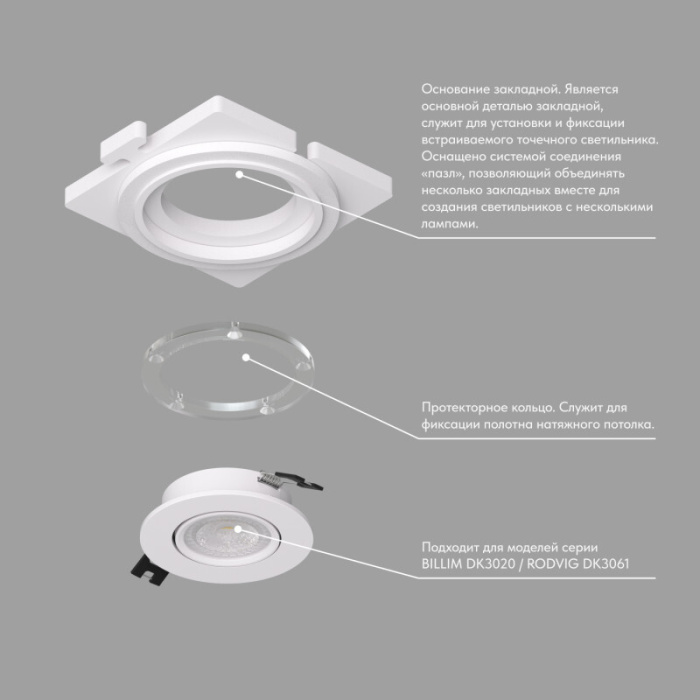 Закладная панель DK3020/61-SCB
