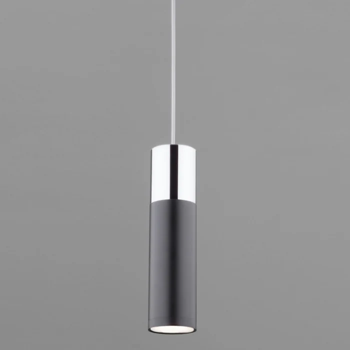 Подвесной светильник Eurosvet Double topper 50135/1 LED хром/черный