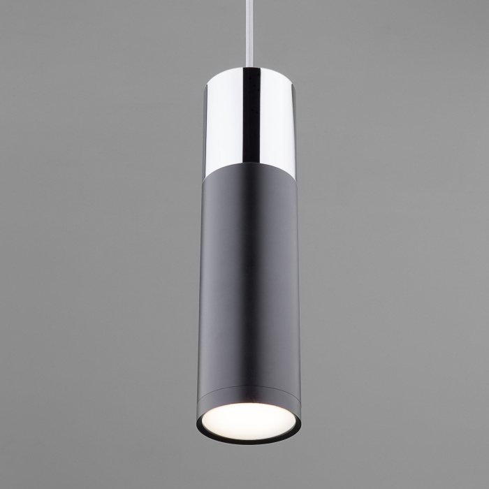 Подвесной светильник Eurosvet Double topper 50135/1 LED хром/черный