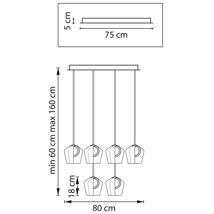 Люстра подвесная Caramello Lightstar 796329