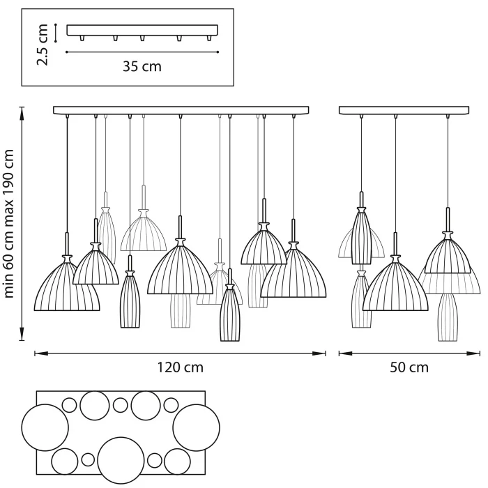 Подвесная люстра Agola LIGHTSTAR 810223