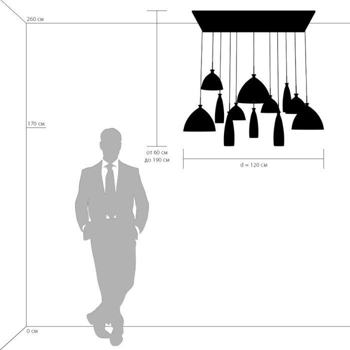 Подвесная люстра Agola LIGHTSTAR 810223